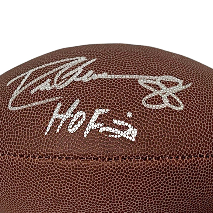 Drew Pearson Signed HOF 21 Inscription Wilson Official NFL Replica Football (Beckett)