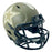Drew Pearson Signed HOF 21 Dallas Cowboys Salute to Service Mini Football Helmet Black Ink (JSA)
