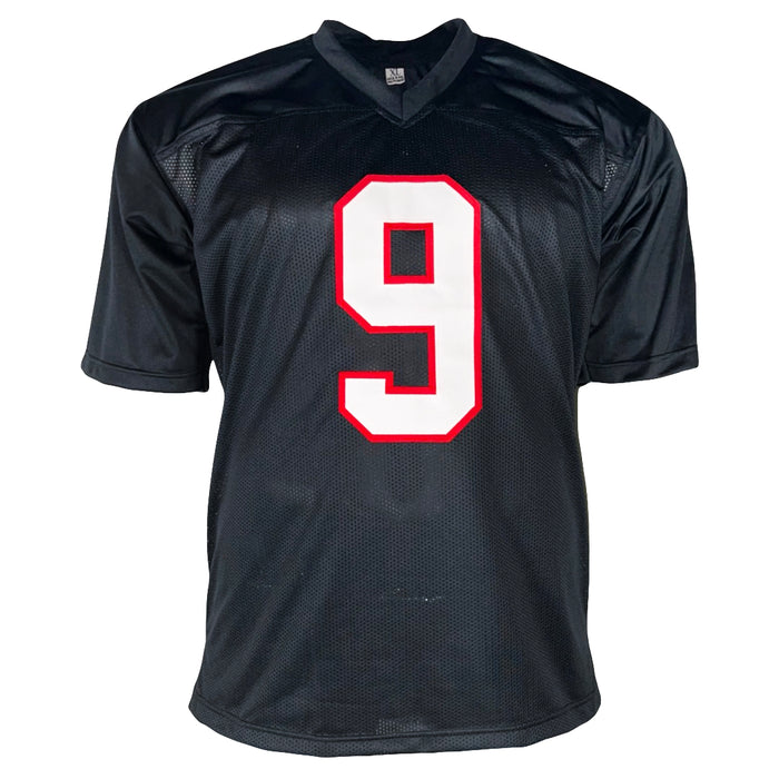 Michael Penix Jr. Signed Atlanta Black Throwback Football Jersey (Beckett)