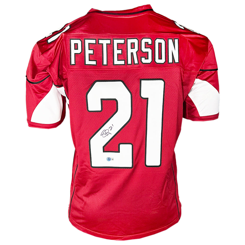 Patrick Peterson Signed Arizona Red Football Jersey (Beckett)