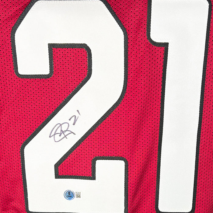 Patrick Peterson Signed Arizona Red Football Jersey (Beckett)