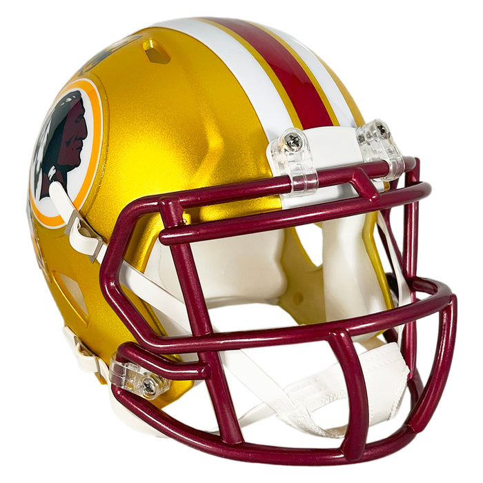 Adrian Peterson Signed Washington Redskins Blaze Speed Mini Football Helmet (Beckett)