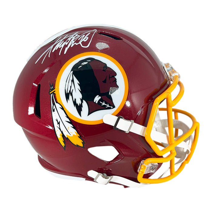 Adrian Peterson Signed Washington Redskins Speed Full-Size Replica Football Helmet (Beckett)