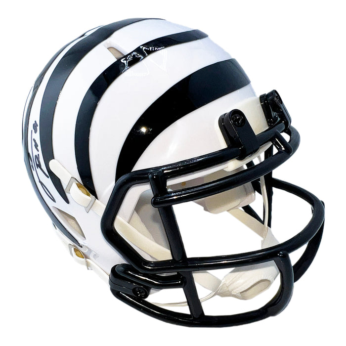 Carl Pickens Signed Cincinnati Bengals Alt 2022 Speed Mini Football Helmet (JSA)
