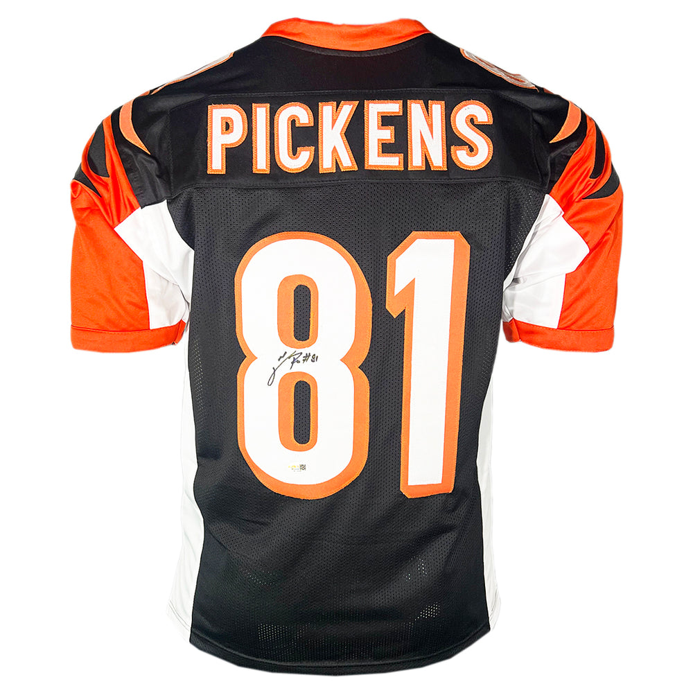 Carl Pickens Signed Cincinnati Black Football Jersey (JSA)