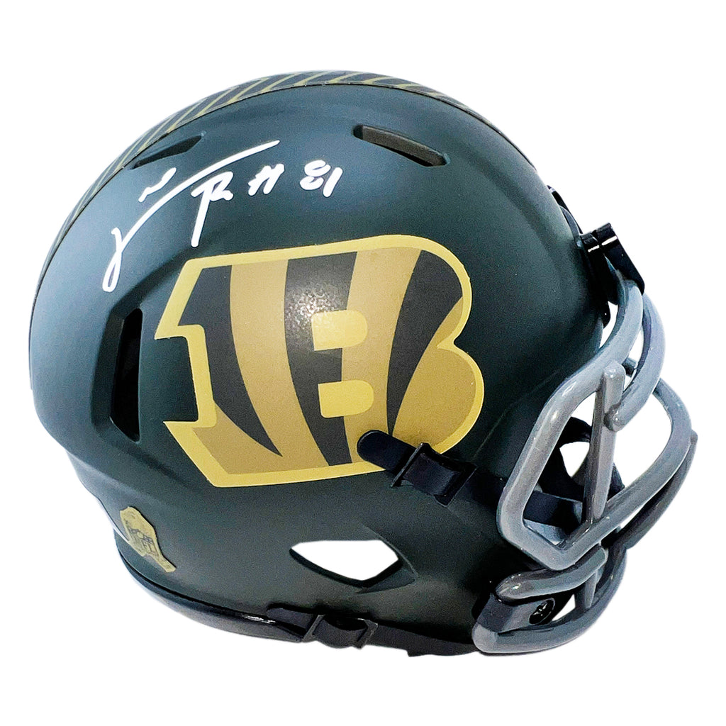 bengal football helmet Carl Pickens Signed Cincinnati Bengals Salute 2025 Mini Football Helme — RSA