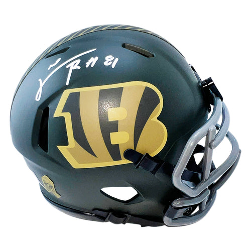 bengals football helmet Carl Pickens Signed Cincinnati Bengals Salute 2025 Mini Football Helme — RSA
