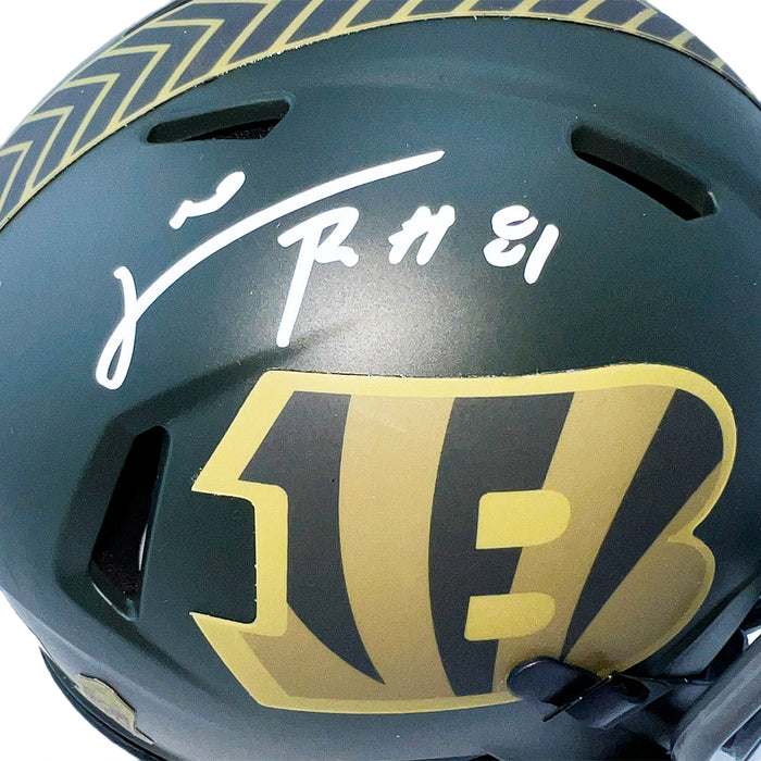 Carl Pickens Signed Cincinnati Bengals Salute 2025 Mini Football Helmet (JSA)
