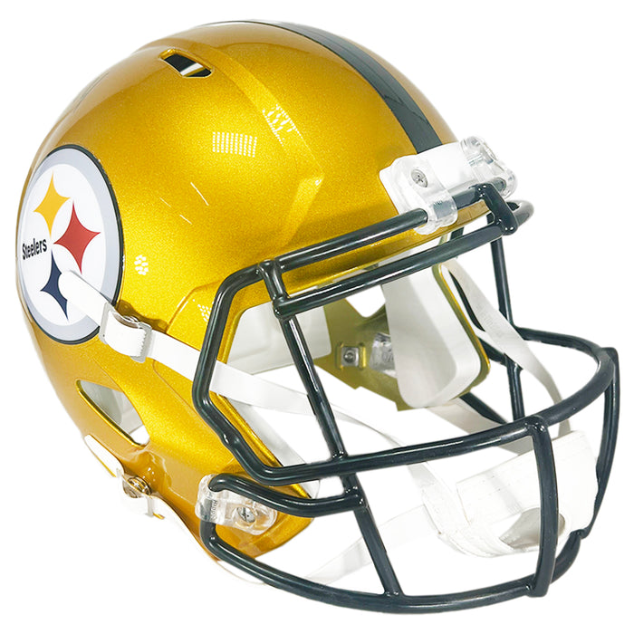 George Pickens Signed Pittsburgh Steelers Flash Speed Full-Size Replica Football Helmet (JSA)