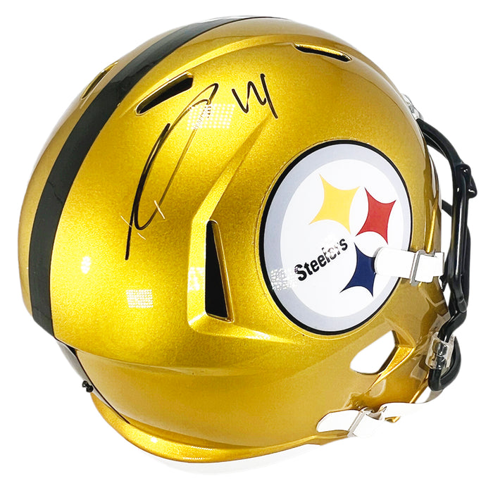 George Pickens Signed Pittsburgh Steelers Flash Speed Full-Size Replica Football Helmet (JSA)