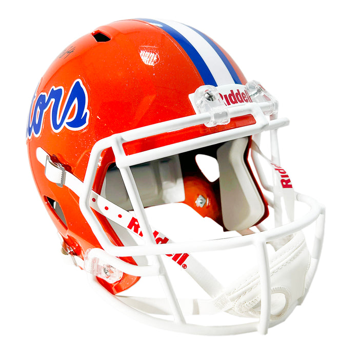 Kyle Pitts Signed Florida Gators Orange Speed Full-Size Replica Football Helmet (Beckett)