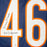 Doug Plank Signed 46 Defense Inscription Chicago Navy Football Jersey (JSA)