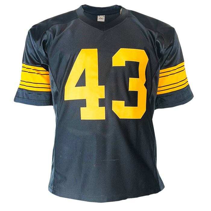 Troy Polamalu Signed Pittsburgh Color Rush Football Jersey (Beckett)