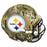 Troy Polamalu Signed HOF 20 Inscription Pittsburgh Steelers Camo Authentic Speed Full-Size Football Helmet (Beckett)