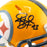 Troy Polamalu Signed Pittsburgh Steelers Throwback Speed Mini Football Helmet (JSA)