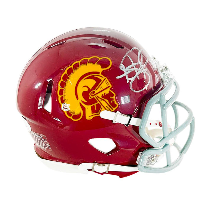 Troy Polamalu Signed USC Trojans Speed Mini Football Helmet (JSA) - RSA
