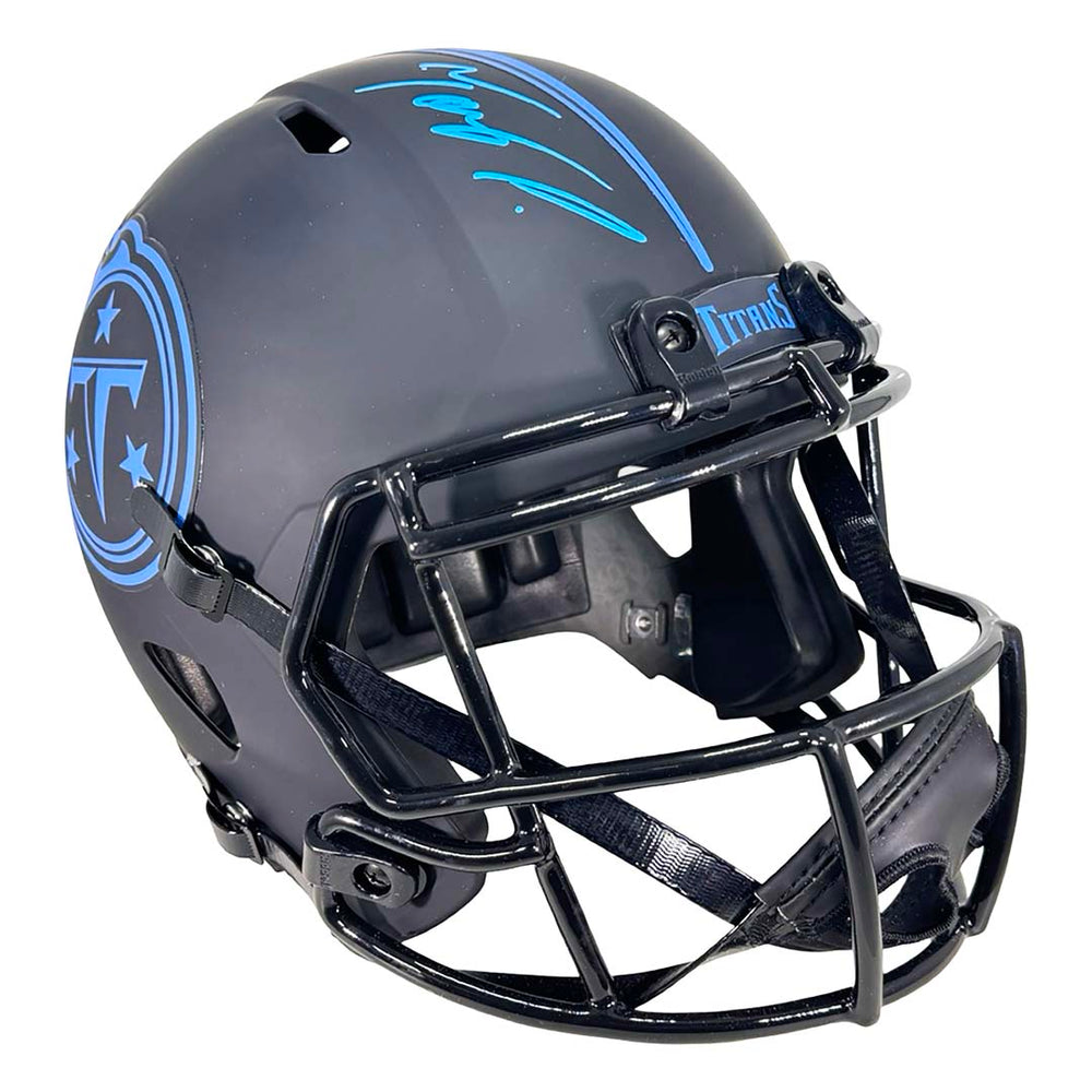 Tony Pollard Signed Tennessee Titans Eclipse Full-Size Replica Football Helmet (Beckett)