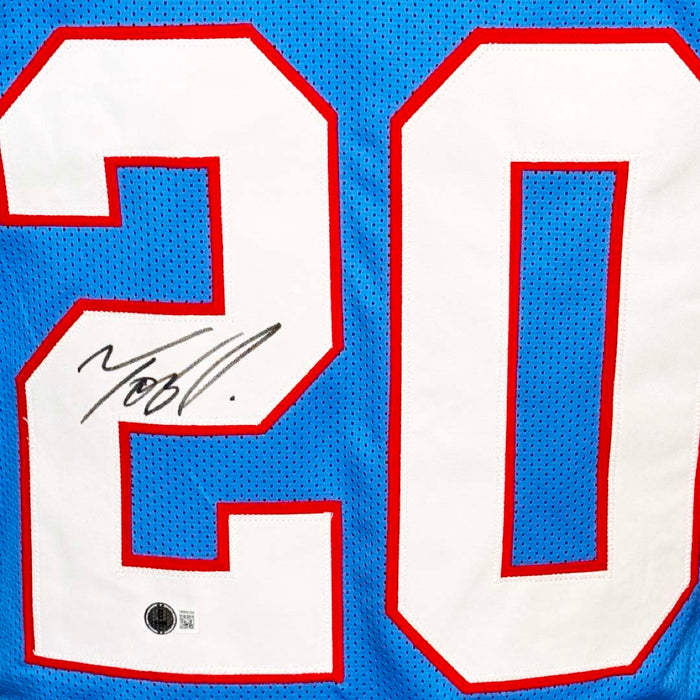 Tony Pollard Signed Tennessee Throwback Football Jersey (JSA)