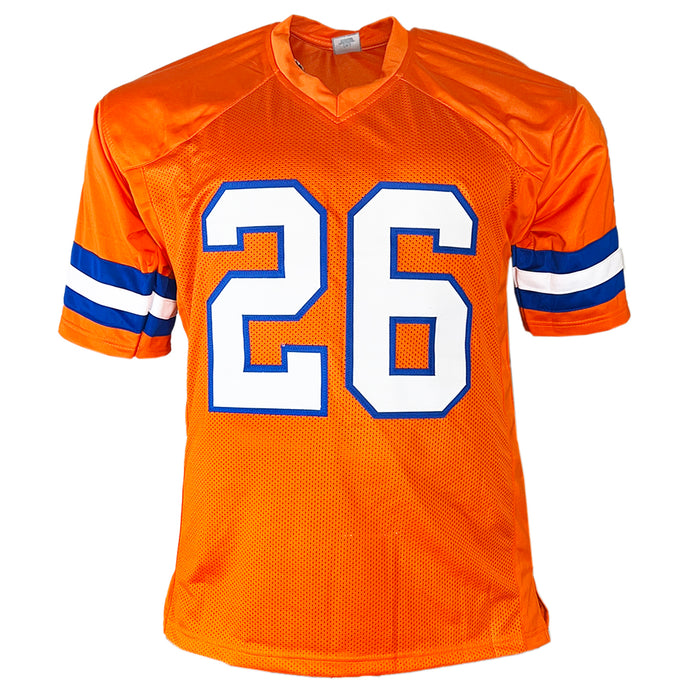 Clinton Portis Signed Denver Orange Football Jersey (Beckett)