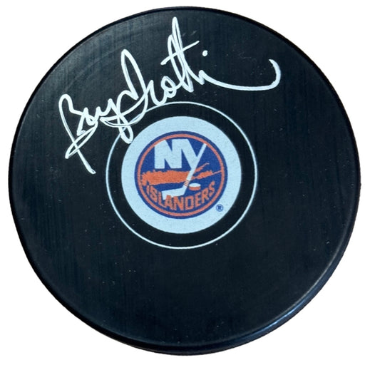 Bryan Trottier Signed New York Islanders Hockey Puck (JSA)