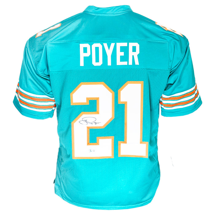 Jordan Poyer Signed Miami Teal Football Jersey (Beckett)