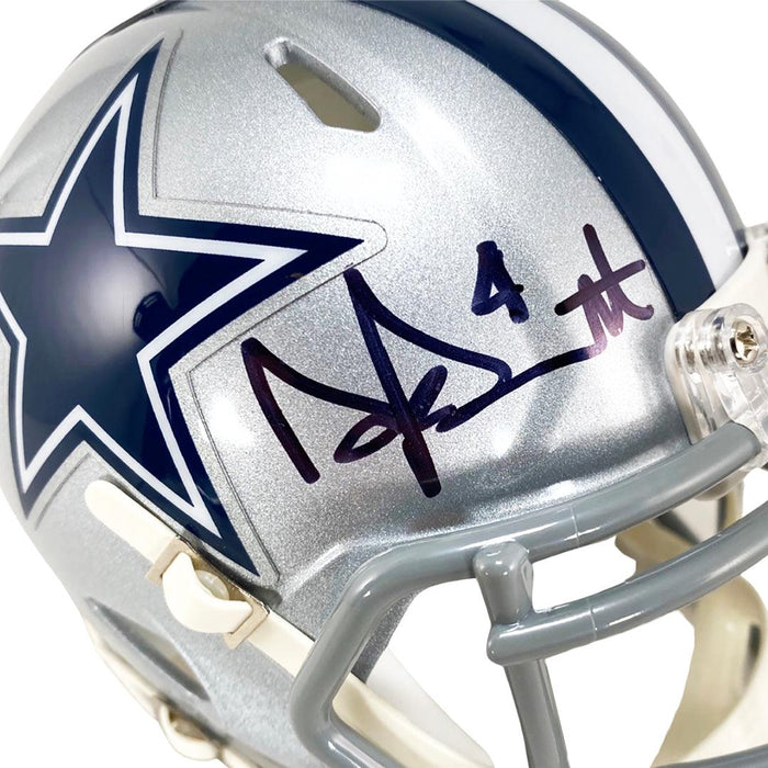 dak prescott football helmet Dak Prescott Signed Dallas Cowboys Speed Mini Football Helmet (Beckett — RSA