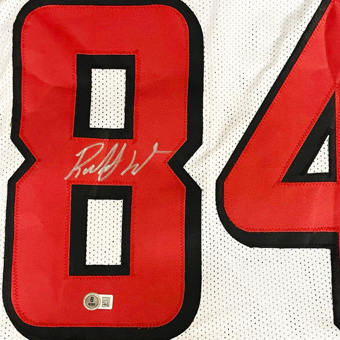 Roddy White Signed Atlanta White Football Jersey (Beckett)