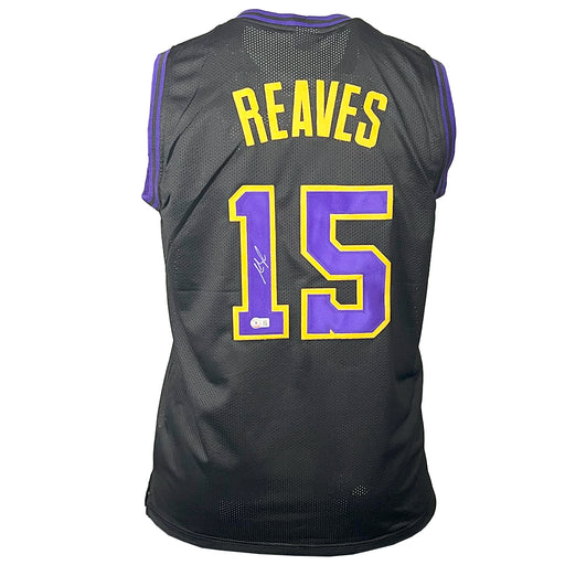 Austin Reaves Signed Los Angeles Black Basketball Jersey (Beckett)