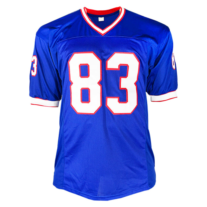 Andre Reed Signed HOF 14 Inscription Buffalo Blue Football Jersey (JSA)