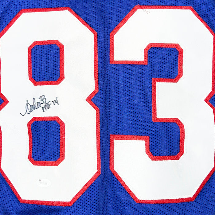 Andre Reed Signed HOF 14 Inscription Buffalo Blue Football Jersey (JSA)
