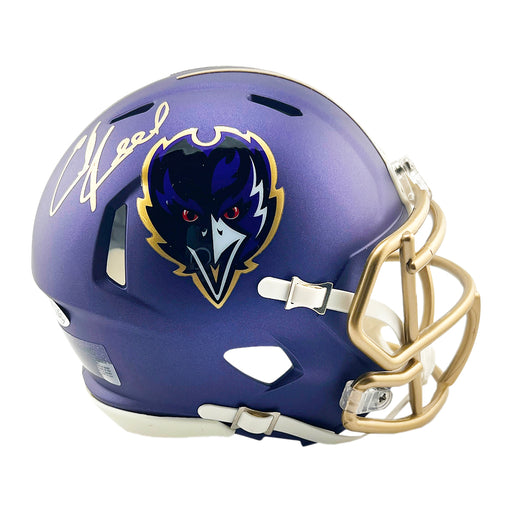 Ed Reed Signed Baltimore Ravens 2024 Speed Mini Football Helmet (JSA)