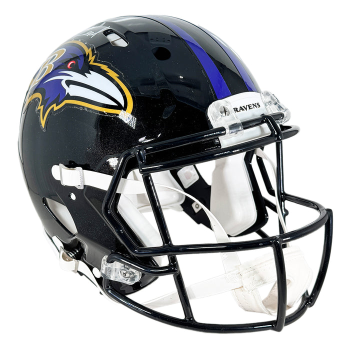 Ed Reed Signed Baltimore Ravens Authentic Speed Full-Size Football Helmet (JSA)
