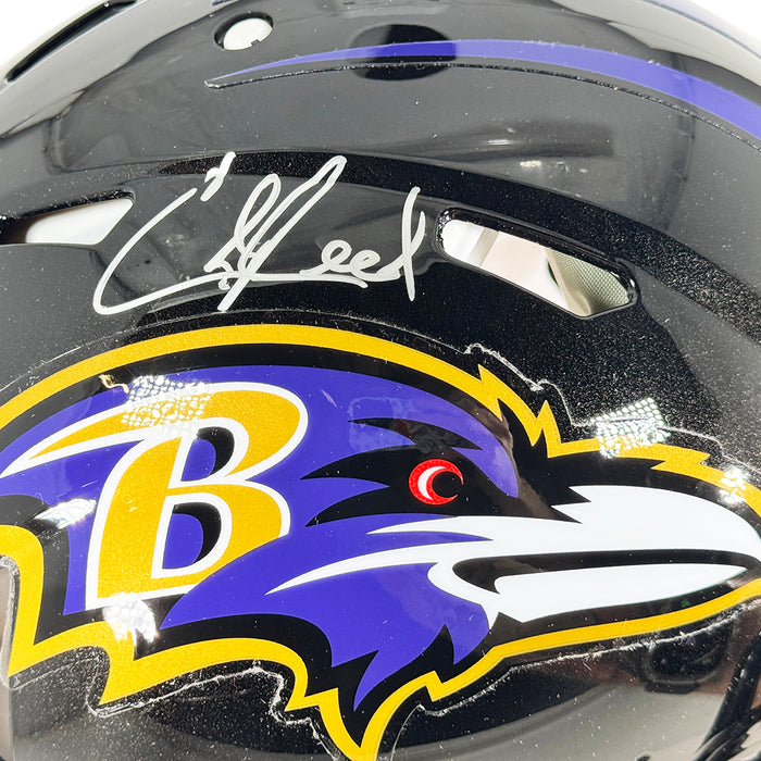 Ed Reed Signed Baltimore Ravens Authentic Speed Full-Size Football Helmet (JSA)