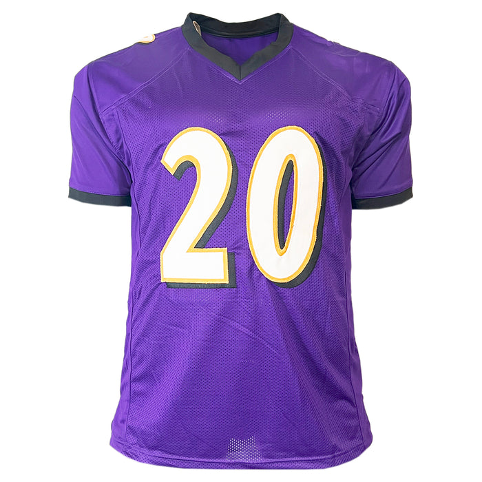 Ed Reed Signed Baltimore Purple Football Jersey (JSA)