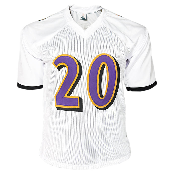 Ed Reed Signed Baltimore White Football Jersey (JSA)