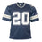 Mel Renfro Signed HOF 96 Inscribed Dallas Navy Football Jersey (JSA)