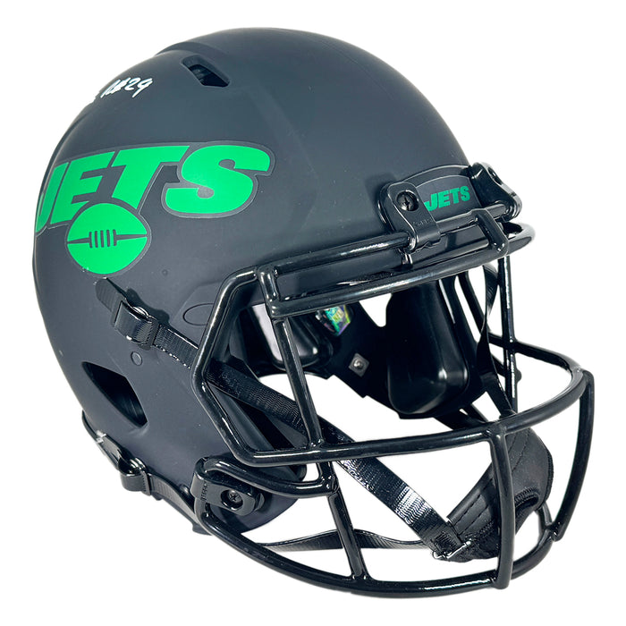 Darrelle Revis Signed New York Jets Authentic Eclipse Speed Full-Size Football Helmet (Beckett)