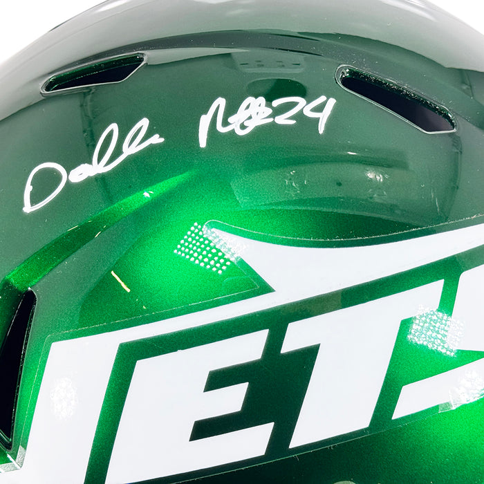 Darrelle Revis Signed New York Jets Speed Full-Size Replica Football Helmet (Beckett)