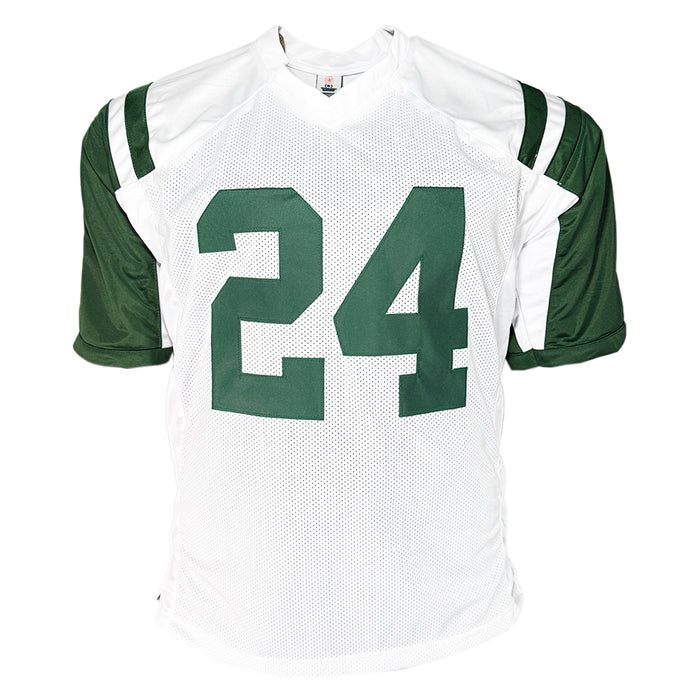 Darrelle Revis Signed New York White Football Jersey (Beckett)