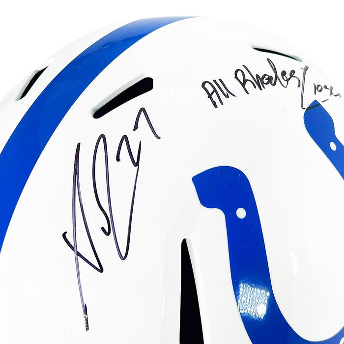 Xavier Rhodes Signed All Rhodes Closed Inscription Indianapolis Colts Lunar Eclipse Speed Full-Size Replica Football Helmet (JSA) - RSA
