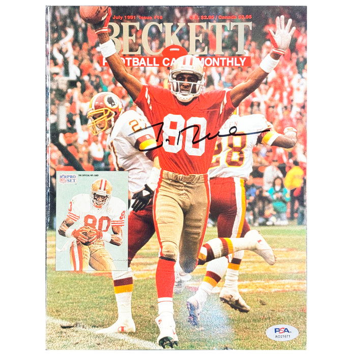 Jerry Rice Signed Beckett Magazine 7/1991 Issue (PSA)