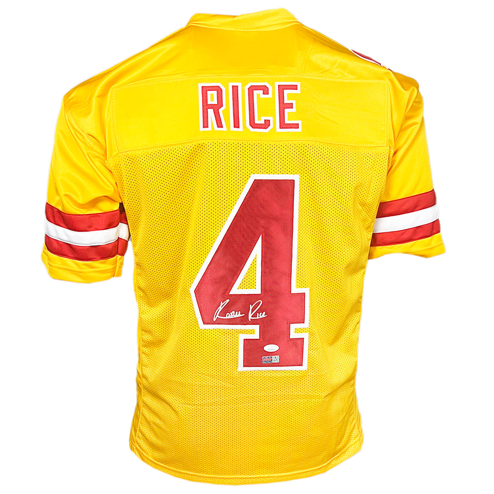Chiefs Rashee Rice Jersey Rashee Rice Signed Kansas City Yellow Football Jersey (JSA) — RSA