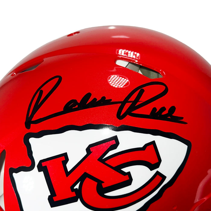chiefs motorcycle helmet Rashee Rice Signed Kansas City Chiefs Authentic Speed Full-Size Footba — RSA