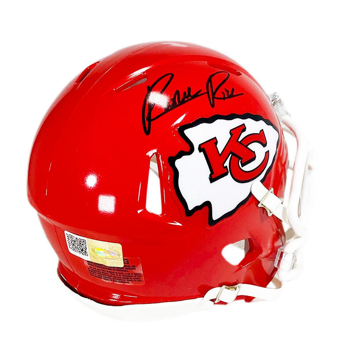 autographed k state football head coach mini helmet Rashee Rice Signed Kansas City Chiefs Speed Mini Football Helmet (JSA)