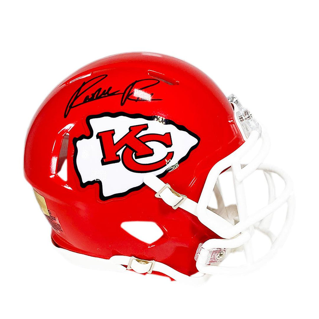 city chiefs football helmet Rashee Rice Signed Kansas City Chiefs Speed Mini Football Helmet (JSA)