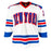 Mike Richter Signed New York White Hockey Jersey (JSA)