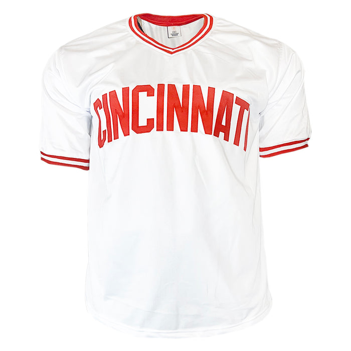 Jose Rijo Signed 90 WS MVP Inscription Cincinnati White Baseball Jersey (Beckett)