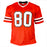 Andre Rison Signed Bad Moon Inscription Atlanta Red Football Jersey (Beckett)