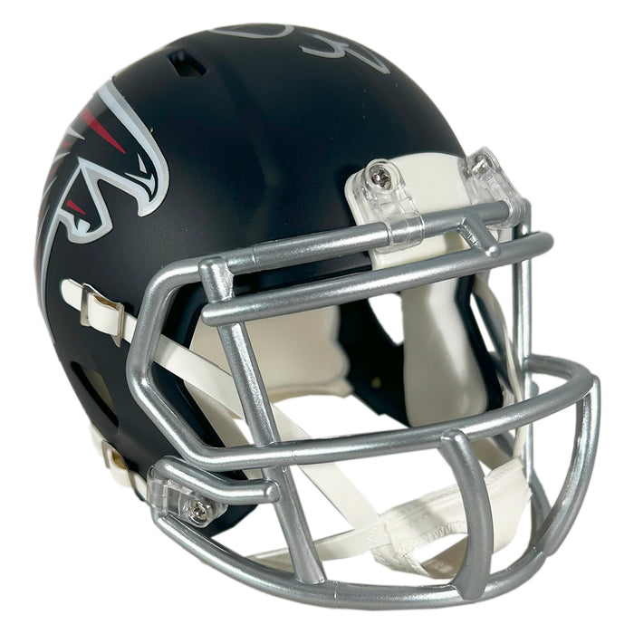 Andre Rison Signed Atlanta Falcons Speed Mini Football Helmet (Beckett  RSA