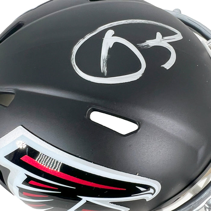 Andre Rison Signed Atlanta Falcons Speed Mini Football Helmet (Beckett — RSA